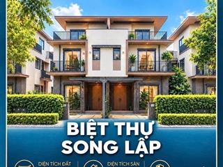 Biệt thự song lập trong quần thể rivera nagomi waterpoint giá từ 7,8 tỷ/căn