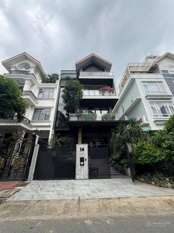 Biệt thự siêu đẹp khu him lam kênh tẻ, tân hưng tp.hcm dt 10x20 hầm 4 tầng thang máy giá 55 tỷ