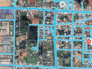 Mình bán cho gđ lô đất biệt thự, mặt tiền đường 6 lane, có vỉa hè. trung tâm phường phú mỹ gần ql51