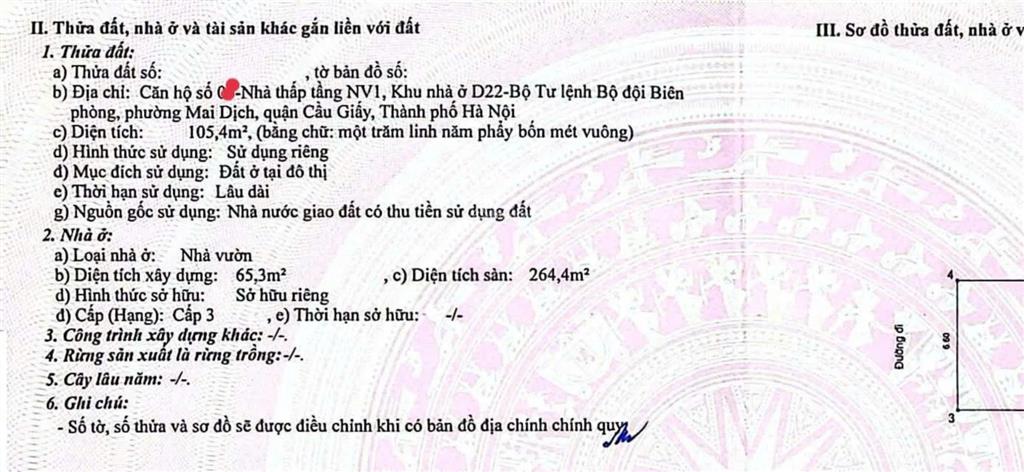 Bán nhà biệt thự 4 tầng 105m2 ở d22 bộ tư lệnh biên phòng, giá ưu đãi chỉ với 30 tỷ vnd