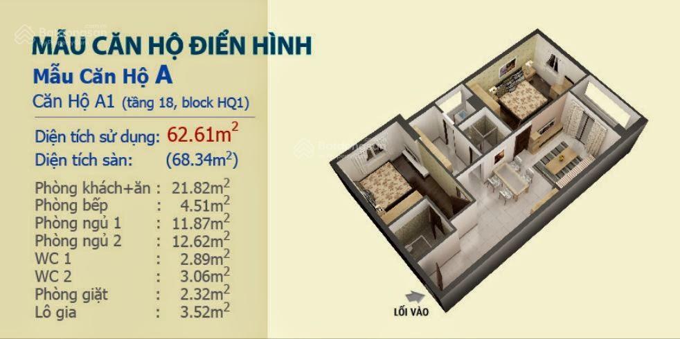 Bán 1 căn góc hqc plaza giá chỉ 1.4 tỷ, 69m2 2pn 2wc view nguyễn văn linh.  0937 379 ***