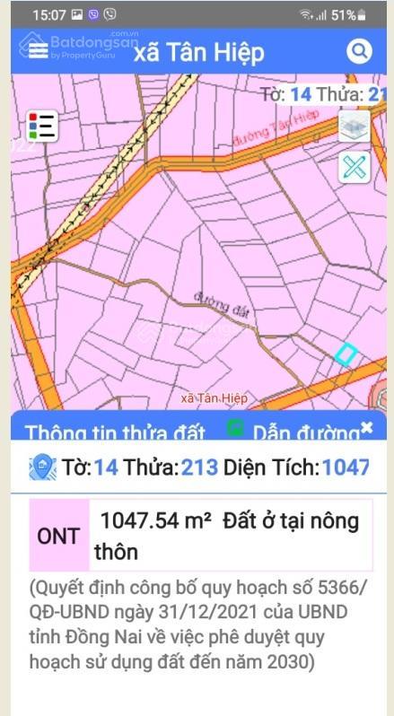 Tôi là chính chủ bán 1200m2 đất (29mx42m), giá 3tỷ6, sổ hồng riêng xã tân hiệp, long thành, đn
