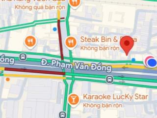 Bán nhà mặt tiền phạm văn đồng, phường bình lợi trung, bình thạnh 65m2 ngang 4m