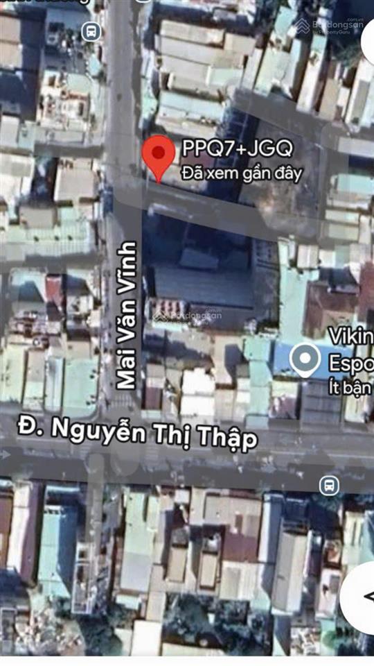 Đất lớn 1022,33m2 nở hậu mặt tiền số 59a  61 mai văn vĩnh q7 giá 120 tỷ