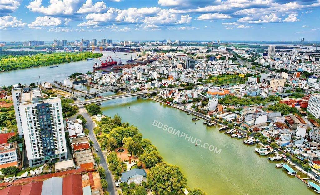 Bán tài sản 851 trần xuân soạn, quận 7  ngang 8m x 41m  thích hợp xây tòa nhà view sông