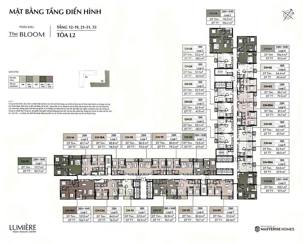 Quỹ căn 14 pn hanoi seasons garden booking đợt 1 nhận csbh tốt nhất,vay 70% htls 0% đến q2/2029