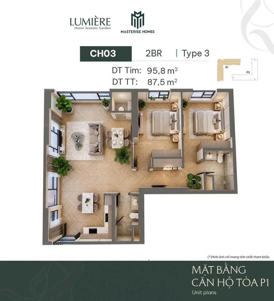 Quỹ căn 14 pn hanoi seasons garden booking đợt 1 nhận csbh tốt nhất,vay 70% htls 0% đến q2/2029