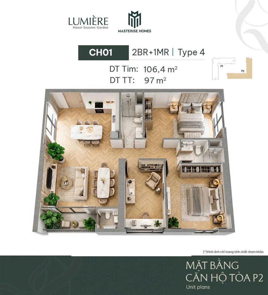 Quỹ căn 14 pn hanoi seasons garden booking đợt 1 nhận csbh tốt nhất,vay 70% htls 0% đến q2/2029