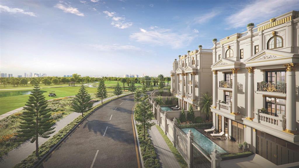 Biệt thự đơn lập bể bơi riêng 218m2 himlam golf long biên của giới tinh hoa sổ đỏ trao tay