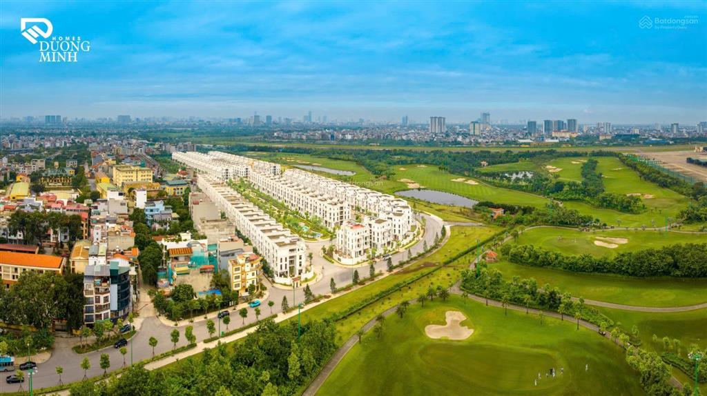 Bán dinh thự view sân golf long biên bàn giao hầm dt lớn sẵn sổ đỏ khu khép kín tại himlam lb