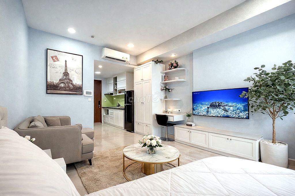 Cho thuê dài hạn Studio River Gate Quận 4, 30m², đủ nội thất, 15tr
