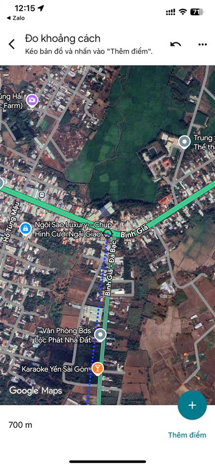Chủ ngộp bán gấp 7500m2 bình giã  đá bạc  ngay sát ngã 4 ngãi giao  rẻ hơn định giá 5 tỷ