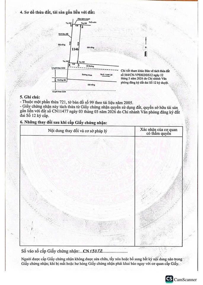 Đất vườn lài phường an phú đông cách cầu vàm thuật 500m, 74m² đường nhựa 6m, giá chỉ 5 tỷ 6