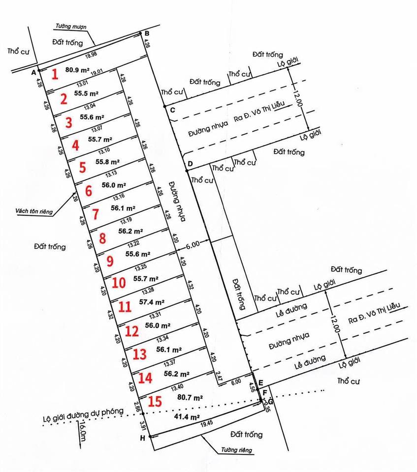 Chỉ 4,4 tỷ, lô đất 56,2 m² đường nhựa khu dân cư đồng bộ cao cấp tại phường an phú đông