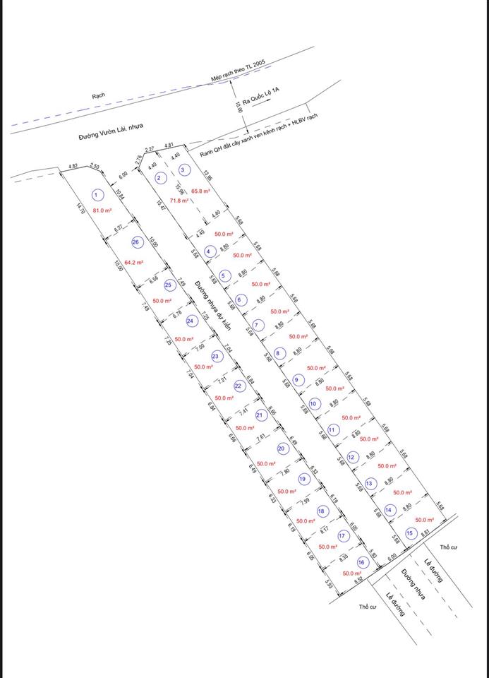 Bán đất shr phường an phú đông  đường vườn lài cách 20 m, giá 5,9 tỷ, thổ cư full.