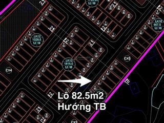 Đất tái định cư đại yên, gần dự án hạ long xanh  82.5m2