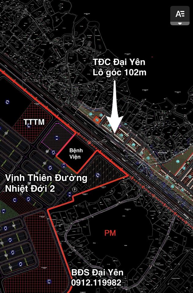 Lô góc đẹp nhất tái định cư đại yên dự án hạlongxanh của vingroup tại quảng ninh