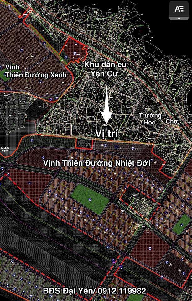 Đất dân 150m2 đại yên sát dự án hạ long xanh/vịnh thiên đường nhiệt đới
