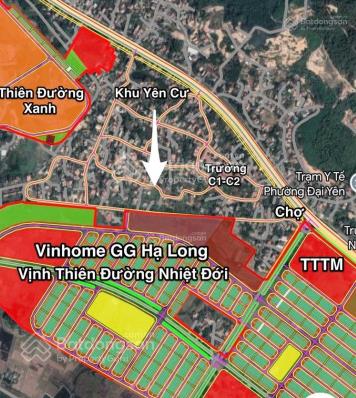 Lô đất 73,6m2 khu yên cư (tuần châu) ngay sát dự án vinhomes hạ long xanh chỉ 1,2 tỷ