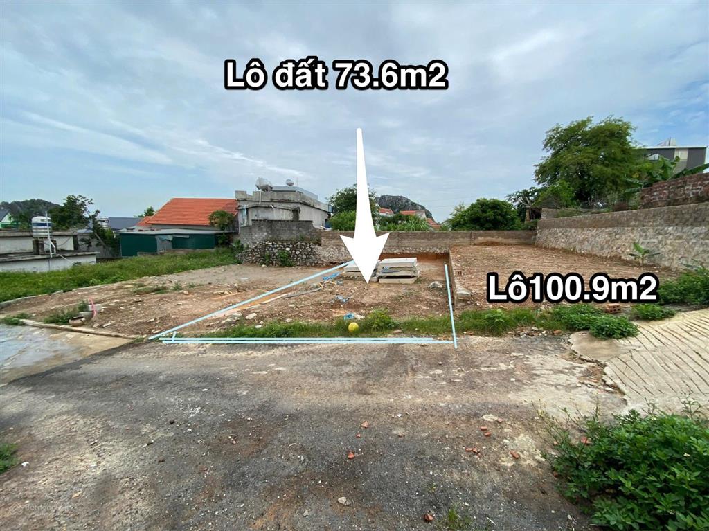 Lô đất 73,6m2 khu yên cư (tuần châu) ngay sát dự án vinhomes hạ long xanh chỉ 1,2 tỷ