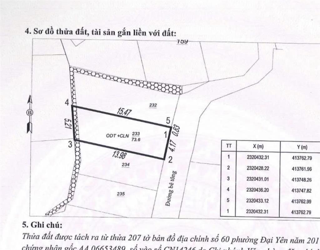 Lô đất 73,6m2 khu yên cư (tuần châu) ngay sát dự án vinhomes hạ long xanh chỉ 1,2 tỷ
