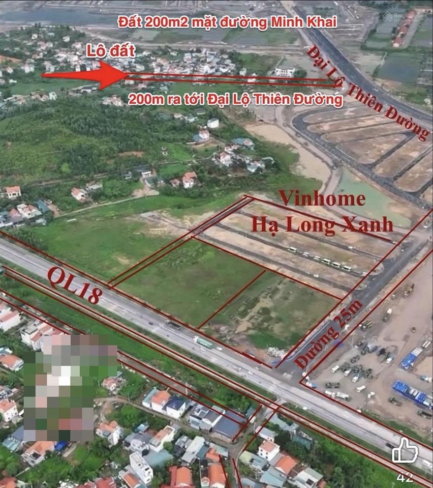 Đất 200m2 mặt đường đại yên cạnh đại lộ thiên đường/vinhomes hạ long xanh
