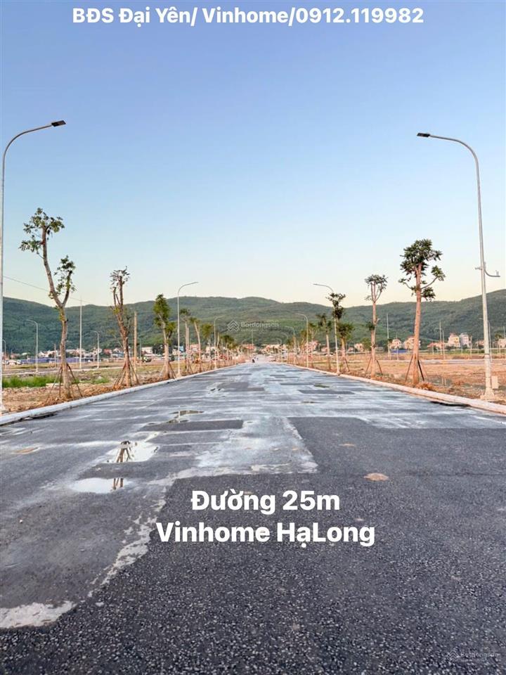 Đất 150m2 bám mặt đường rộng 25m của vinhomes hạ long xanh tại đại yên, tuần châu