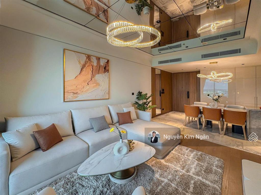 Kim ngân grand marina  cho thuê căn 3pn  119m2  130tr/th full nội thất view sông, miễn pql