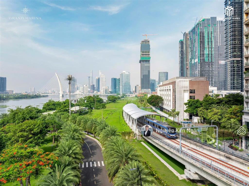 Cho thuê 3pn full nội thất view sông 125tr/th tòa sea jw marriott  grand marina, miễn pql
