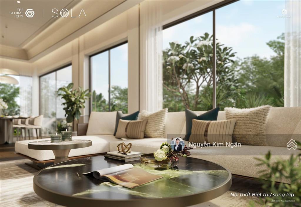 Kim ngân  bán biệt thự song lập 152m2 57,5 tỷ sola