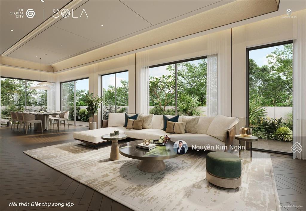 Kim ngân  bán biệt thự song lập 152m2 57,5 tỷ sola