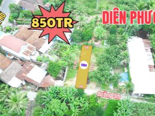 Đất diên phước sát thành hồ, gần tỉnh lộ 2 850 triệu.