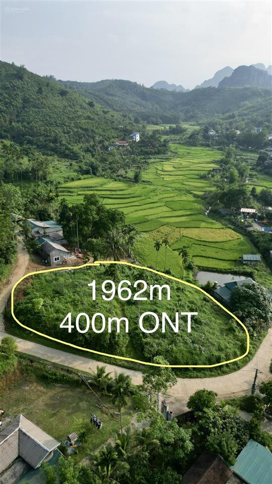 Bán 1962m² đất nghỉ dưỡng view ruộng bậc thang tại suối cỏ, xã liên sơn