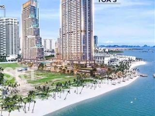 Căn hộ toà aria bay sát bãi tắm marina hạ long, ban công đn view vịnh kỳ quang